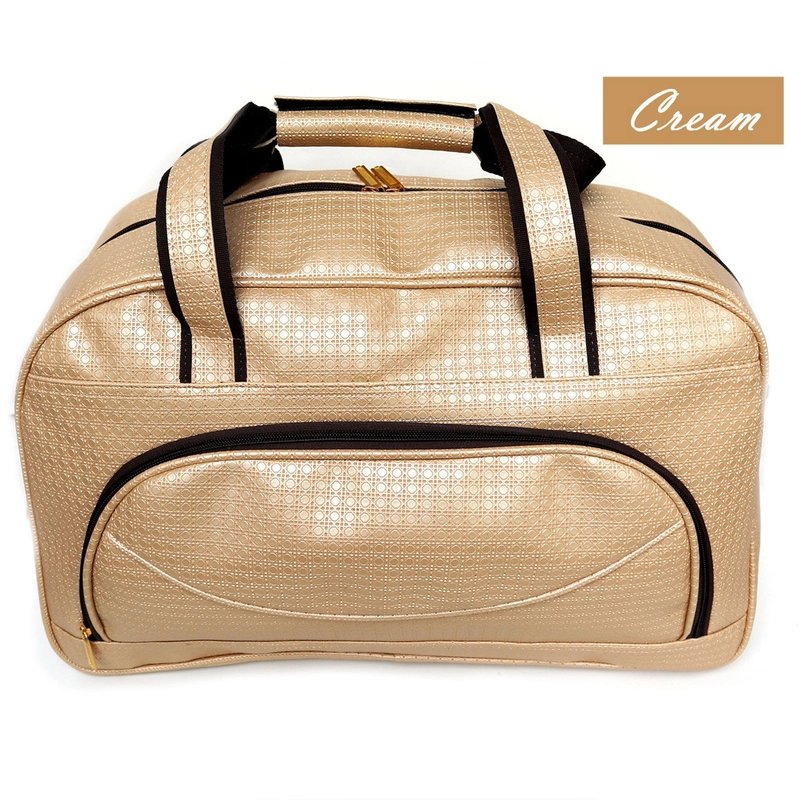 Product image Lanc Fashion - Tas Pesawat Travel Murah Kulit Smile Circle New Big WARNA BEIGE