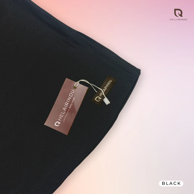 Product image HELAIRINDU - Hijab Sport Outer Hoodie Baju Olahraga Muslim Wanita Naomi AllSize Black