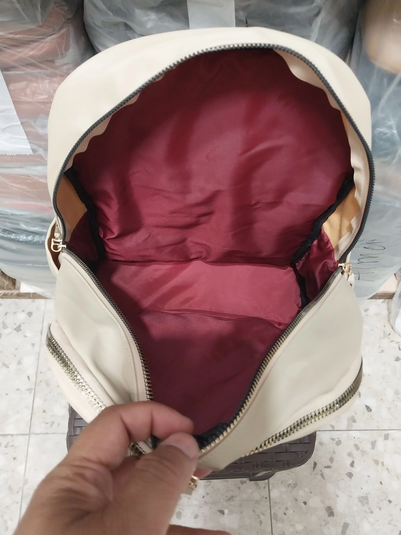 Product image CBL - Ransel GISELLA - Tas Ransel Backpack Wanita GISELLA Muat Laptop Bahan Nilon Premium Waterproof Antia Medium Cream