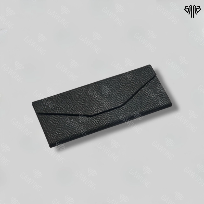 Product image GAWUNG - GAWUNG - Kotak Kacamata Lipat Vintage Segitiga Elegan Sunglasses Case Box KCTRVIN Kotak Kacamata Hitam