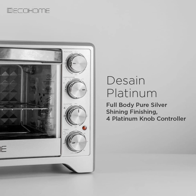 Product image Oven Ecohome Dengan Kapasitas 38Liter Diamond Shape Captivity Type EOP-888