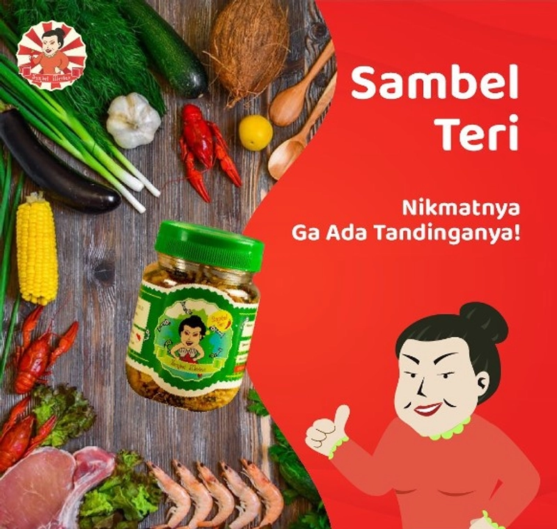 Product image Sambel Mertua Sambel Teri 55 gr Hijau