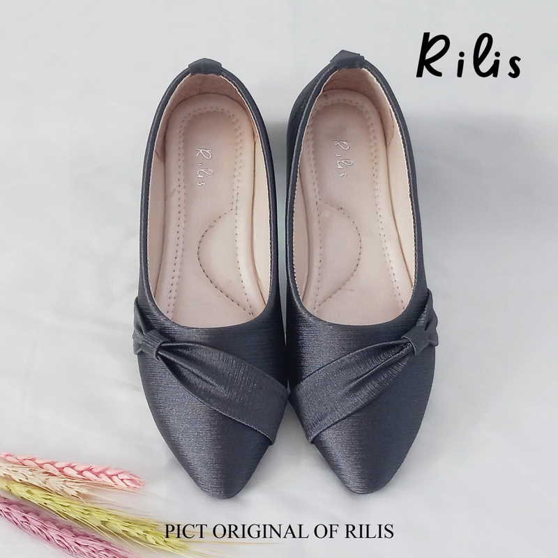 Product image Rilis - Sepatu Wanita Kiara Flat Shoes Banana Premium (Rilis 29) 37 Abu-abu