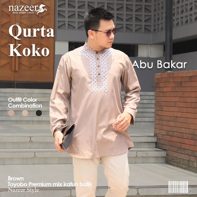 Product image Nazeer - Abu Bakar Kemko Kurta M Brown