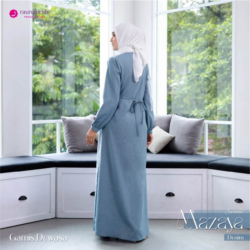Product image RAUNAPRIDE OFFICIAL - SARIMBIT MAZAYA - DENIM S/10 GAMIS DEWASA