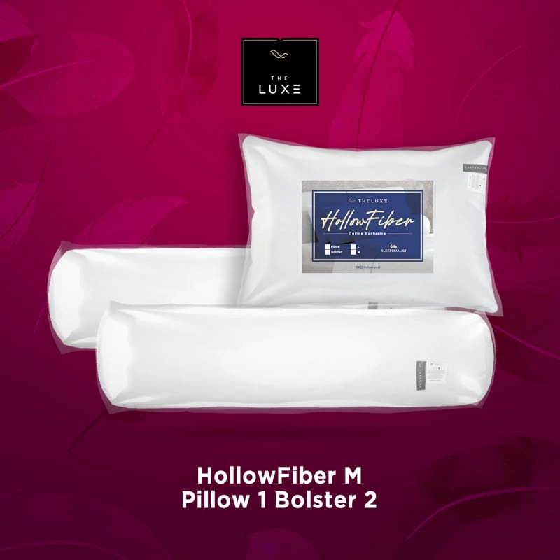 Product image THE LUXE - Hollow Fiber M Pillow Bolster Pack paket putih