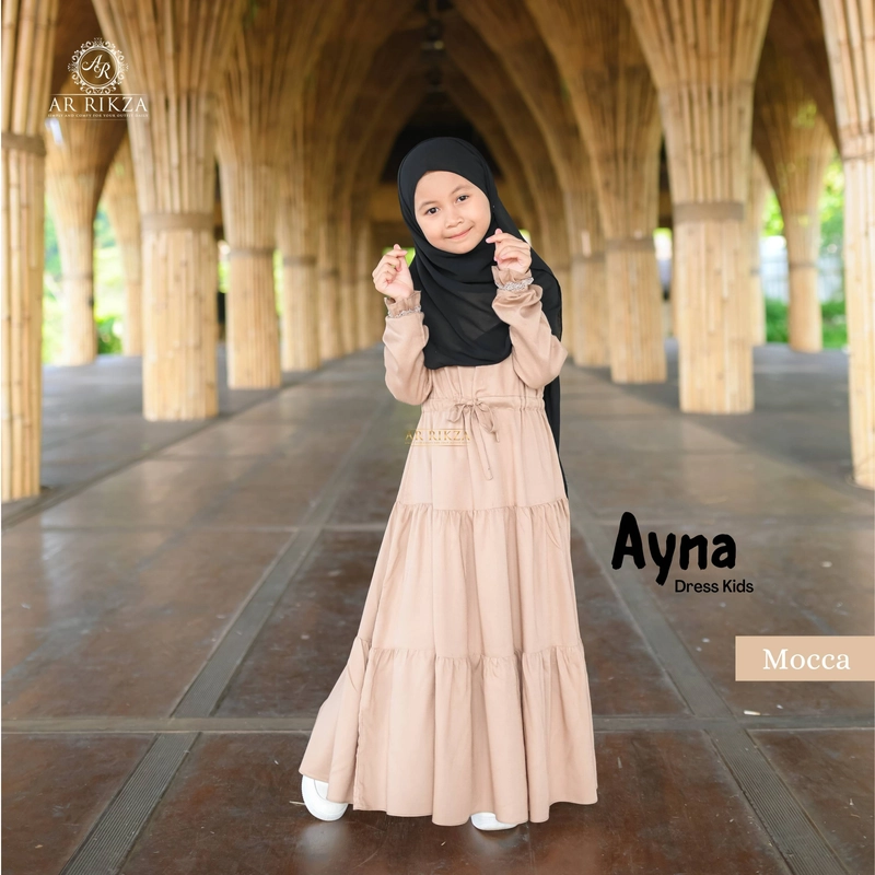 Product image Arrikza - Gamis Kids Ayna Dress L Mocca