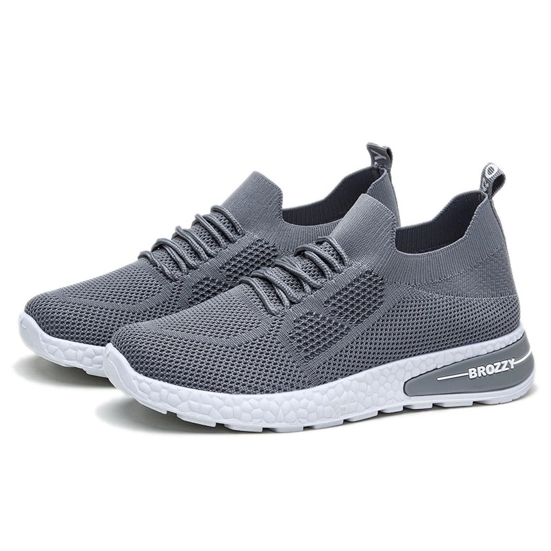 Product image Brozzy - Sepatu Sneakers Wanita Sepatu Olahraga Sepatu Senam Lari Joging Ringan 36 Grey