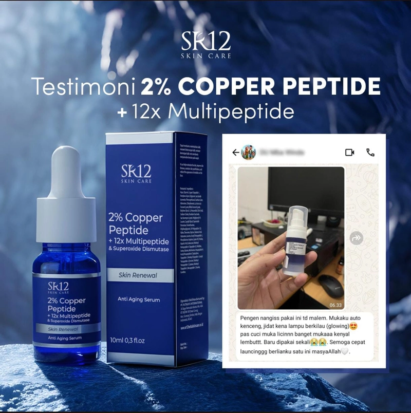 Product image SR12 Mimin - SR12 Copper Peptide Skin Renewal Anti Aging Serum 10 ml serum copper