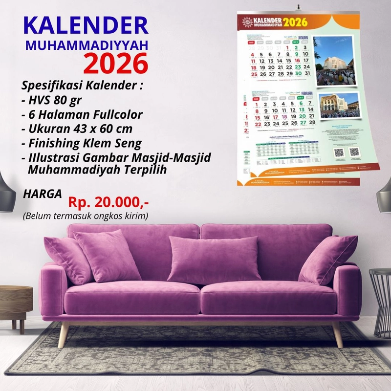 Product image MieMu - Kalender Muhammadiyah 2026 43 X 60 cm Fullcolor