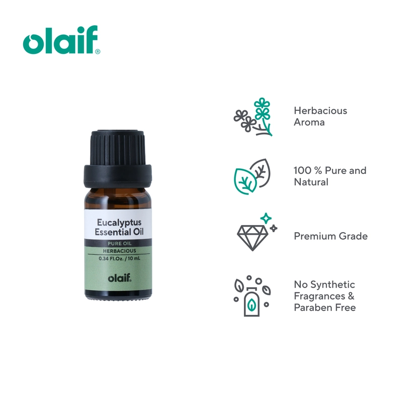 Product image Olaif Essential Oil - Pure & Natural - 10 ml - Minyak Esensial / Aromatheraphy / Aroma Terapi Oil Variant Eucalyptus