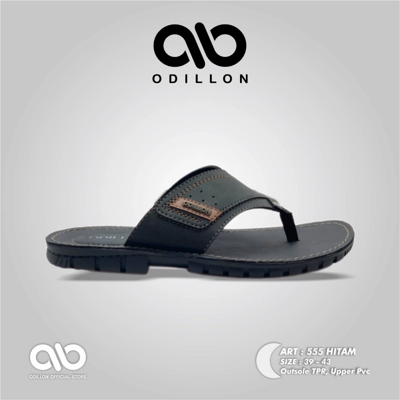 Product image Odillon - Odillon - 555 / Sandal Slip On Casual Pria 39 BLACK