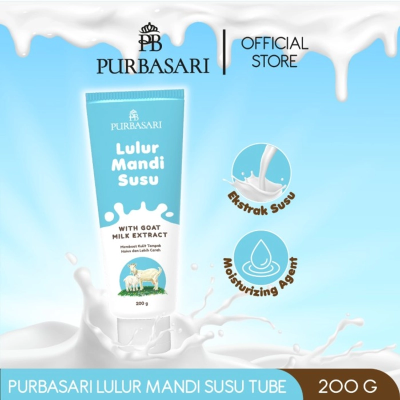 Product image Purbasari - Lulur Mandi Susu Tube 200gr 200GR SUSU TUBE