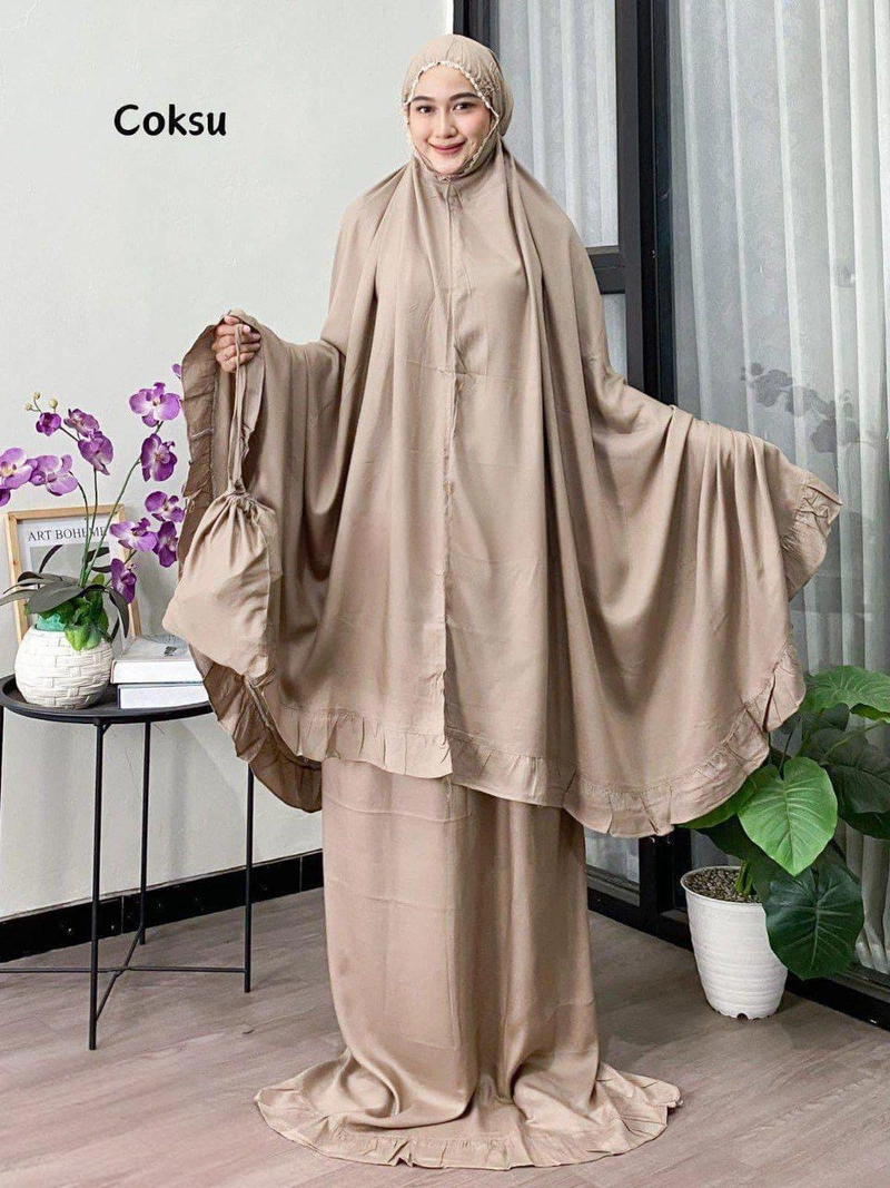 Product image Khisna collection - Mukena dewasa potongan rayon premium jumbo standar Dewasa Coksu