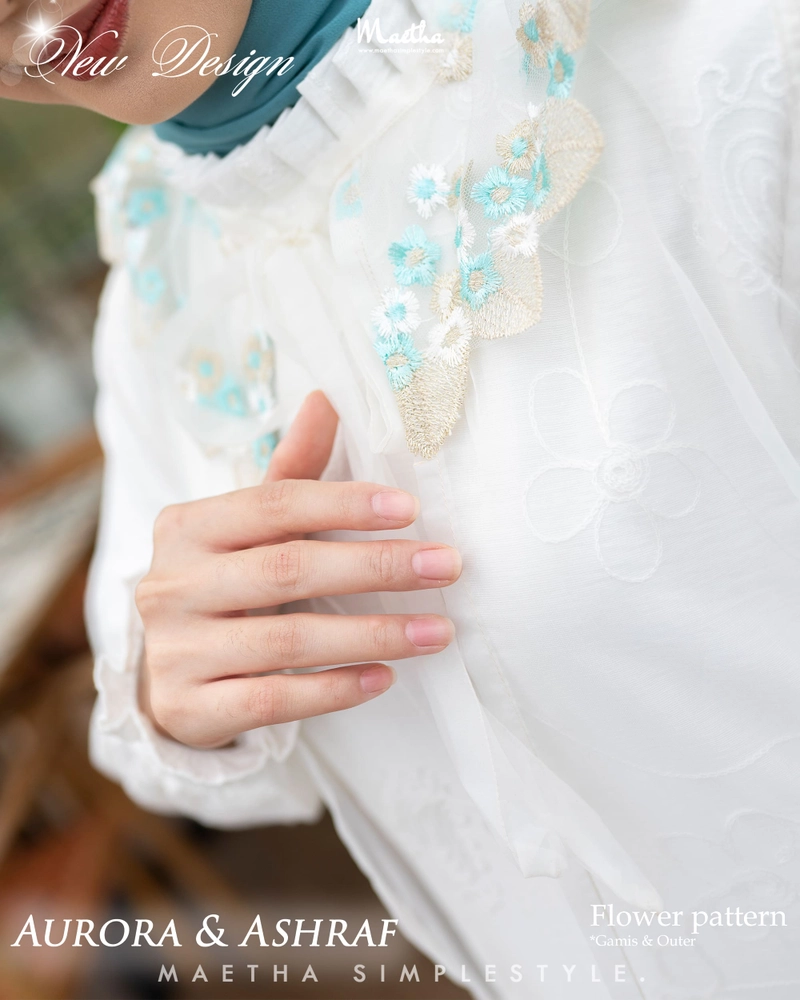 Product image Gamis Couple Muslim Dewasa Aurora Series XS Flower