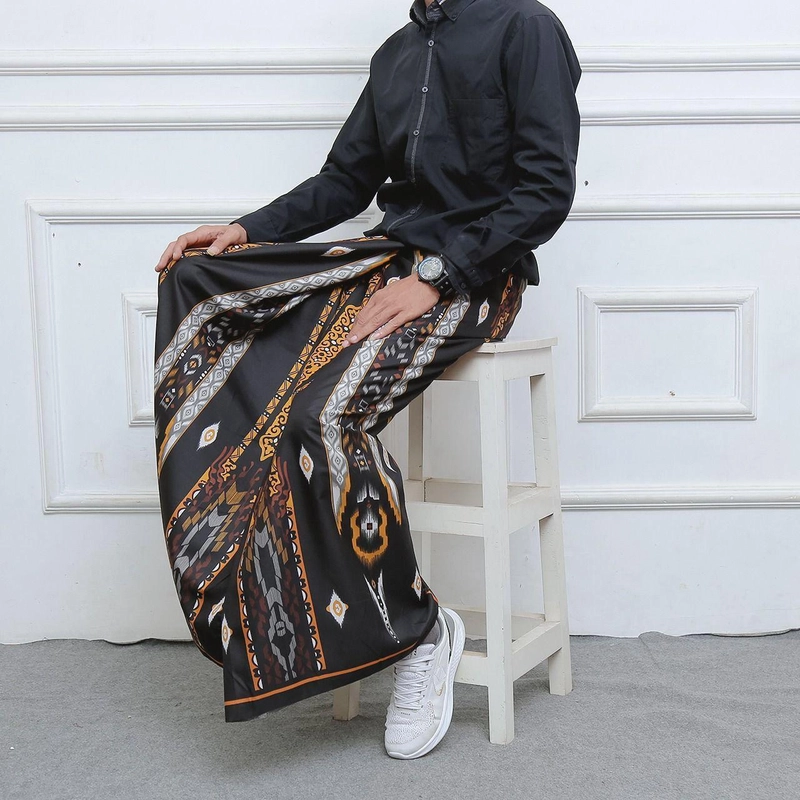 Product image Batik Mafaza - Batik Sarung Pria Dewasa Modern Best Seller anti kusut free peci rajut motif gus lutfi Sarung Dewasa Sarung gus lutfi