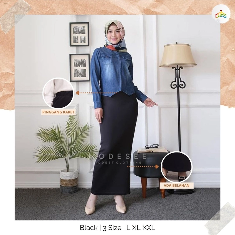 Product image Modesee - Span Skirt L Black