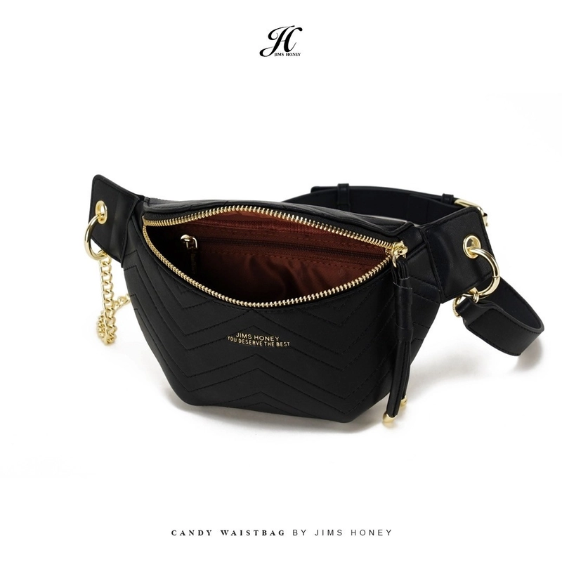 Product image JIMSHONEY SUKABUMI - Candy Waist Bag - Tas Selempang Wanita JH 1028 BLACK