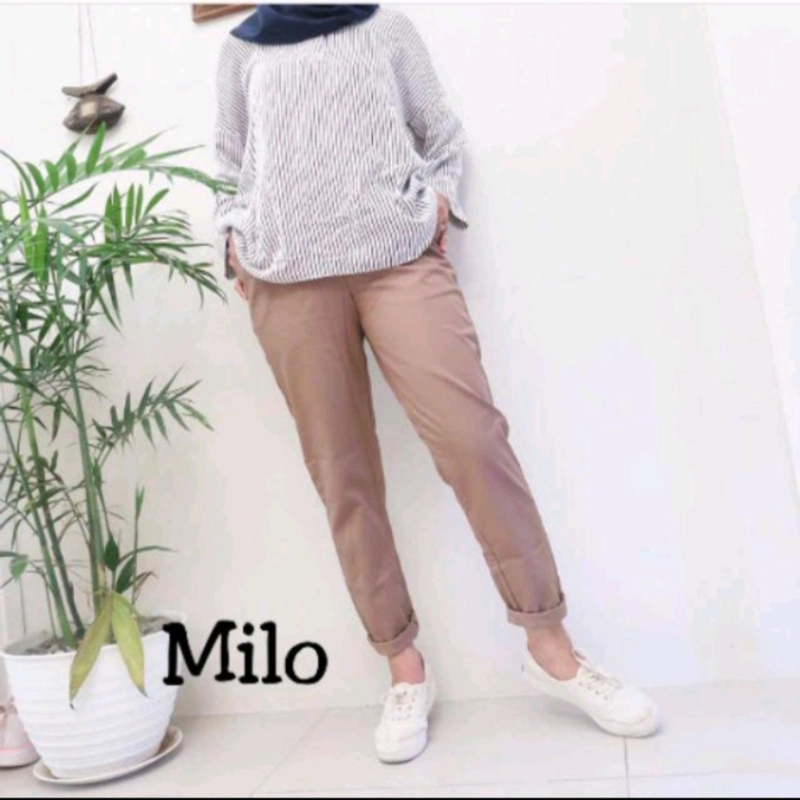 Product image Kaos San - BAGGY PANTS PREMIUM CELANA WANITA ALLSIZE Tulis size dicatatan Milo