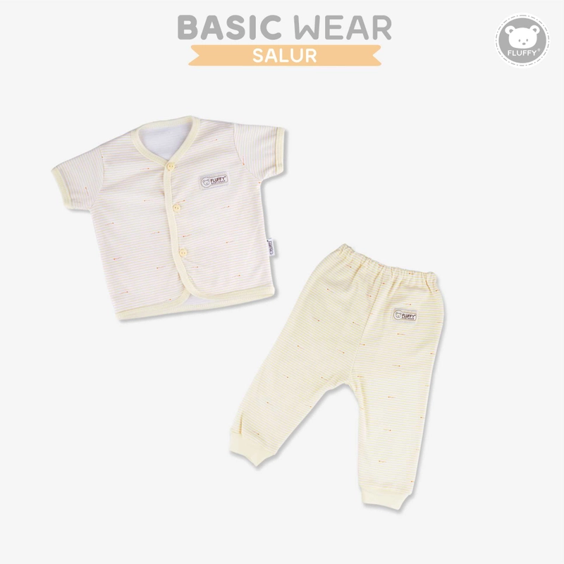 Product image FLUFFY - FLUFFY Setelan baju pendek panjang KUNING (isi 3 psg) SBDJSB KNG S/M/L M (6-9BLN) 6-9KG SBDJSB-KNG-M