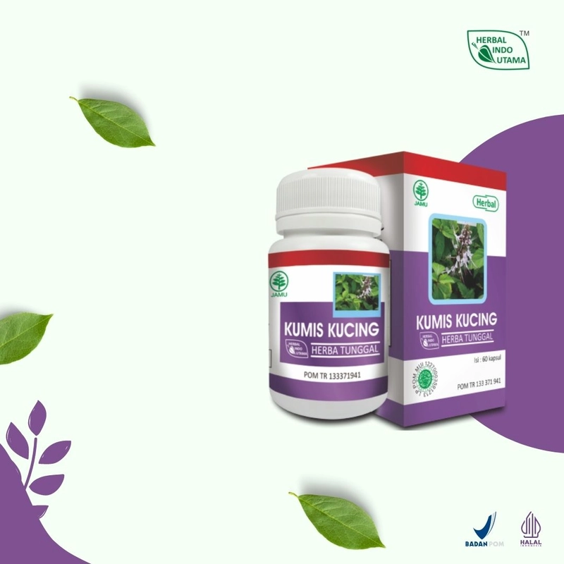 Product image Herbal Indo Utama - Kapsul Kumis Kucing Obat Tekanan Darah Tinggi Hipertensi 60 Kapsul 60 Kapsul Kapsul Serbuk