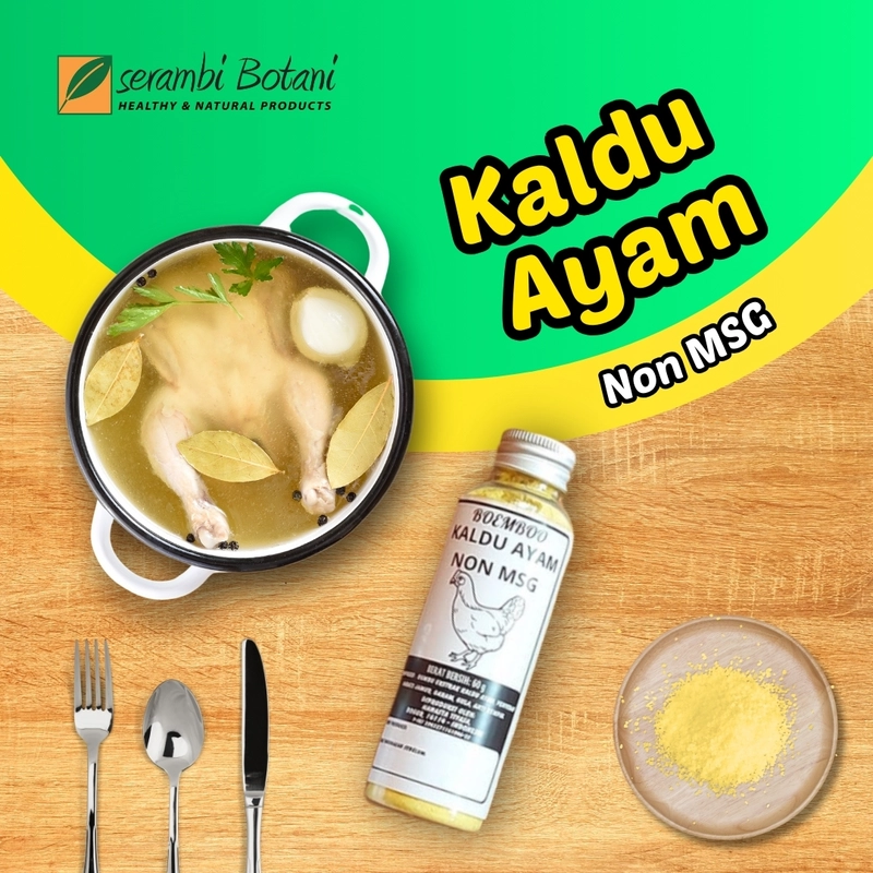 Product image SERAMBI BOTANI - Kaldu Ayam Non MSG Bumbu Penyedap Rasa 60gr Kaldu Ayam