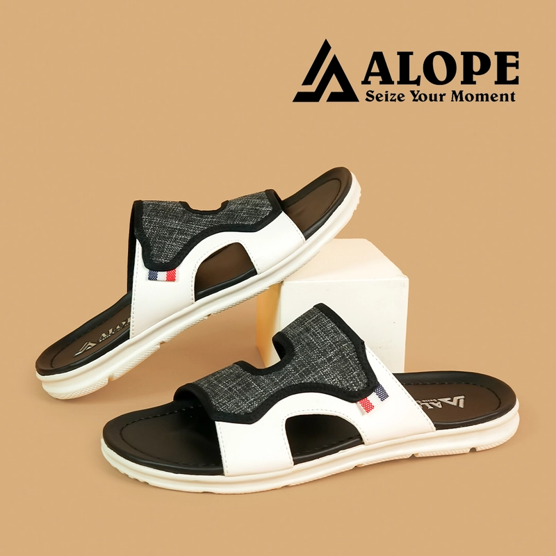 Product image ALOPE OFFICIAL - SANDAL VEGAS PRIA WANITA BAHAN LEVIS NEW MODEL SIZE DEWASA READY 39 SAMPAI 43 39 hitam