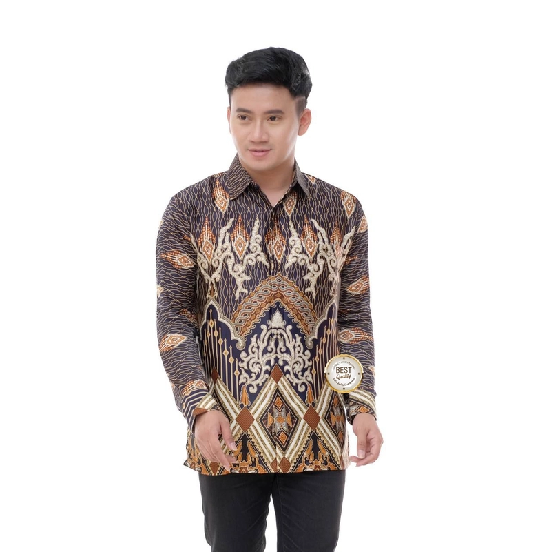 Product image Kois Batik - KEMEJA BATIK SEMI SUTRA BERLAPIS FURING HALUS LEMBUT TEBAL M Gbr 1