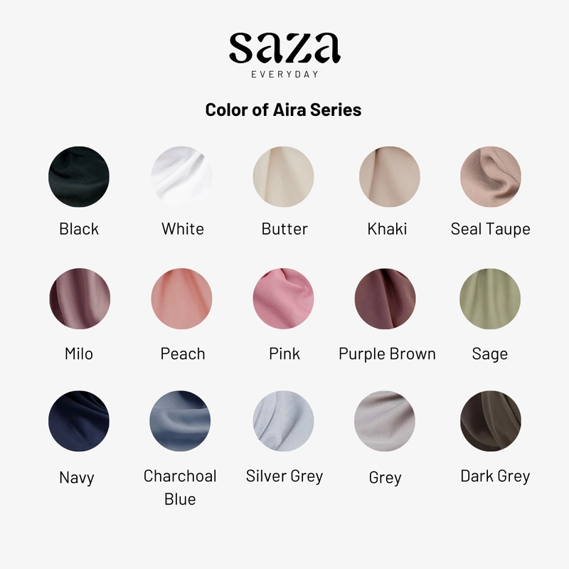 Product image SAZA Everyday - Jilbab Segiempat Aira Voal SQ Dark Grey Allsize Dark Grey