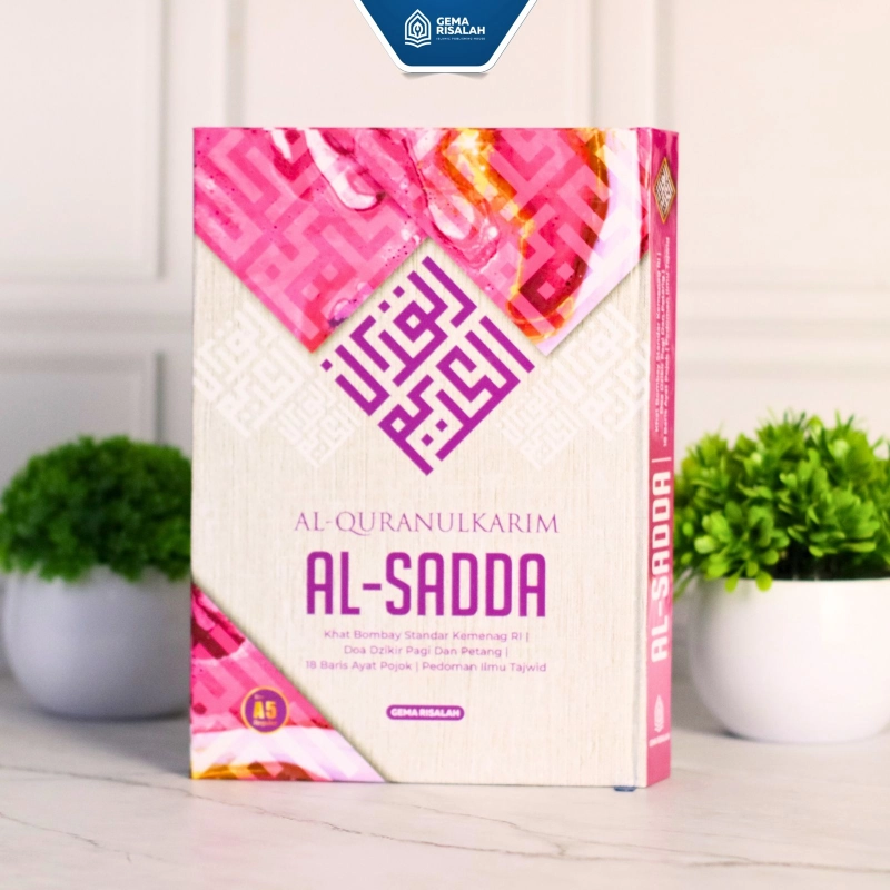 Product image Gema Risalah - Wakaf Alquran Al Sadda Koran A5 Standart Kemenag 15 x 21cm Non Terjemah A5 Pink
