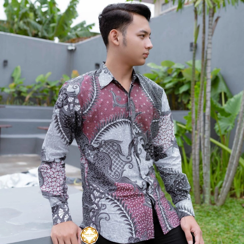 Product image Kemeja Batik New Slimfit Tebal Halus dan Tidak Luntur A5 M Motif A5
