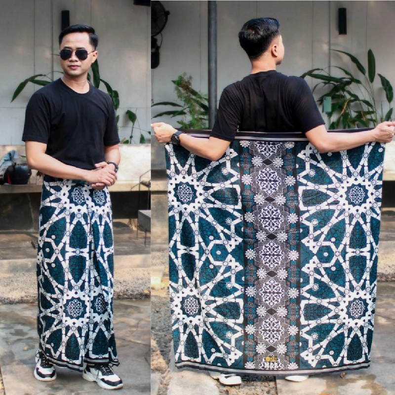 Product image Kois Batik - Sarung Batik Pria Dewasa Kekinian Modern Motif cokrah Sarung Dewasa Cokrah navy