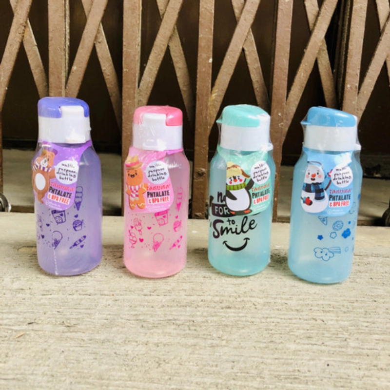 Product image KAHASIL - Botol Minum BPA Free 350ml Bottle Tempat Air Tutup FlipTop Souvenir Ulang Tahun Bingkisan KMJ190 TOSCA