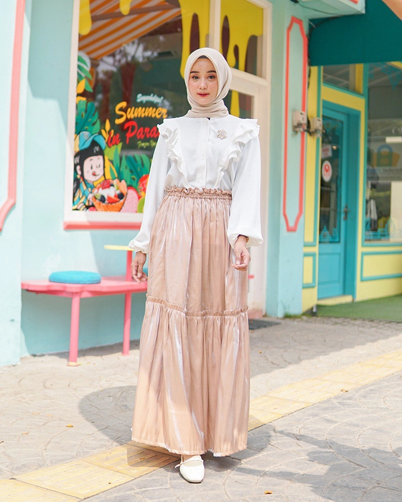 Product image byLayna Official - Bawahan Rok Wanita Aileen Skirt XL Mocca