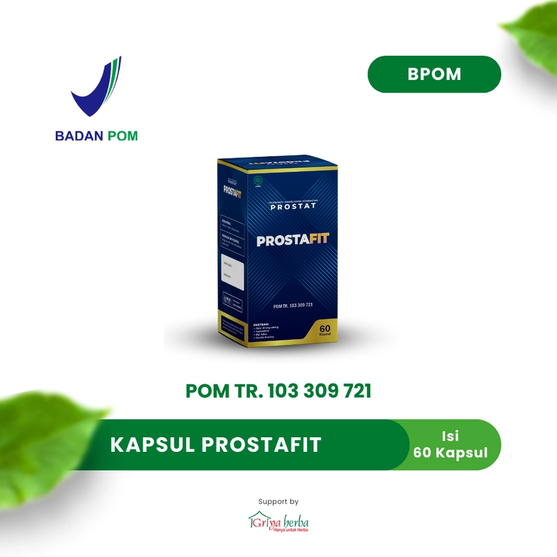 Product image Griya Herba - Prostafit Obat Herbal Membantu Memelihara Kesehatan Prostat Halal BPOM 60 Kapsul Original