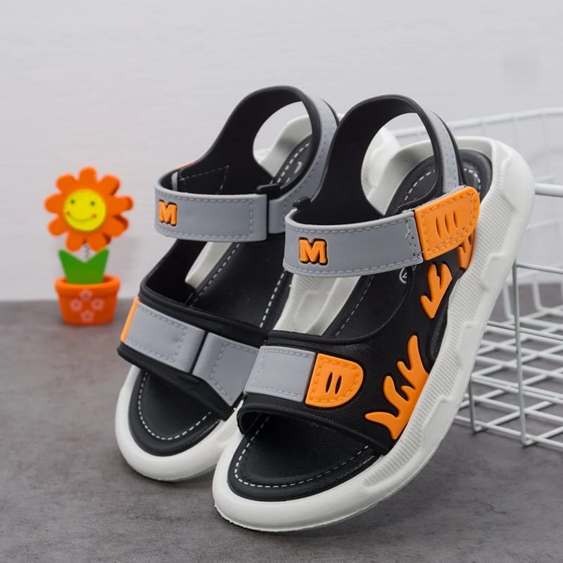 Product image LUXIA - SANDAL ANAK COWO BEST FIRE SA22 35 HITAM ABU