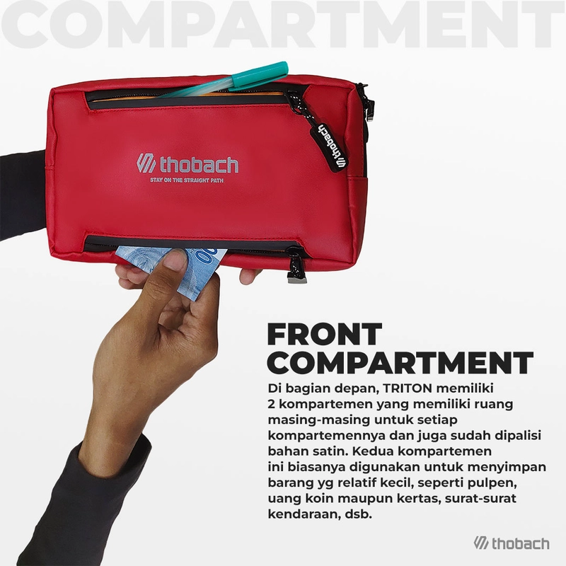 Product image Thobach official - THOBACH Sling Bag / Clutch Bag TRITON All Size Red