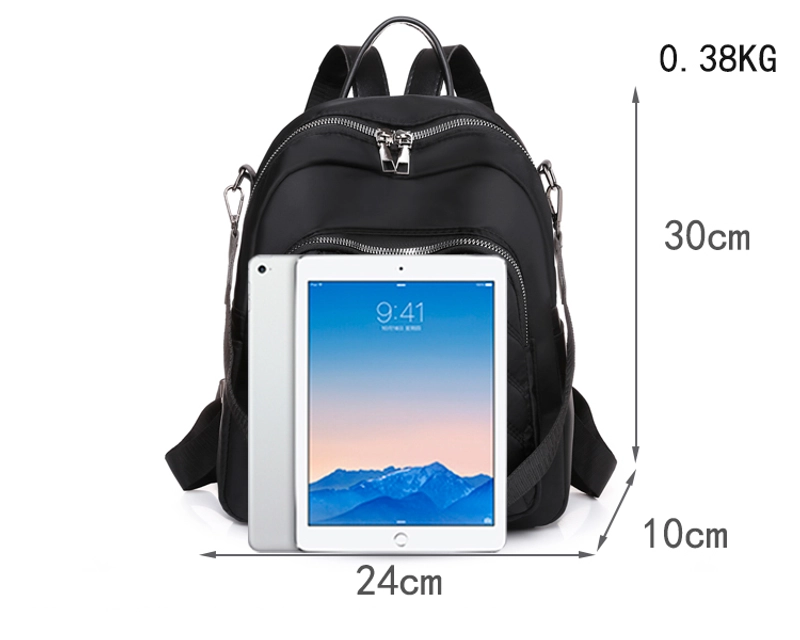 Product image CBL - Ransel JOANNA - Tas Ransel Backpack Wanita Bordir Waterproof Bahan Nilon Big Coklat_Mocca