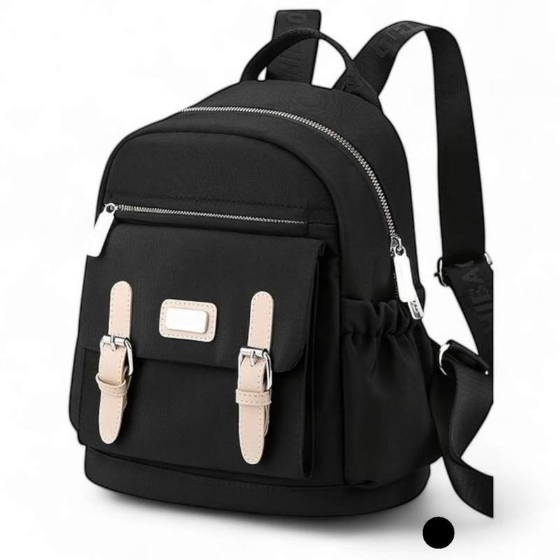 Product image CBL - Ransel NATHAN - Tas Ransel Backpack Wanita Waterproof Bahan Nilon Medium Hitam