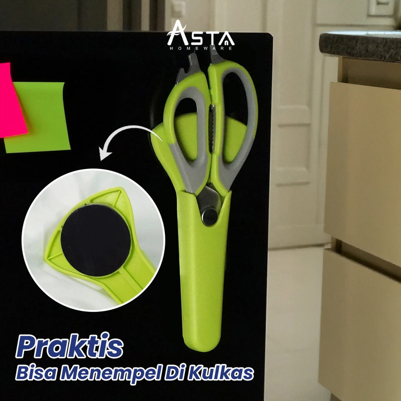 Product image Asta Homeware Official - Asta Gunting Dapur Stainless Steel Serbaguna 7in1 Multifungsi Variasi Gunting 7in1