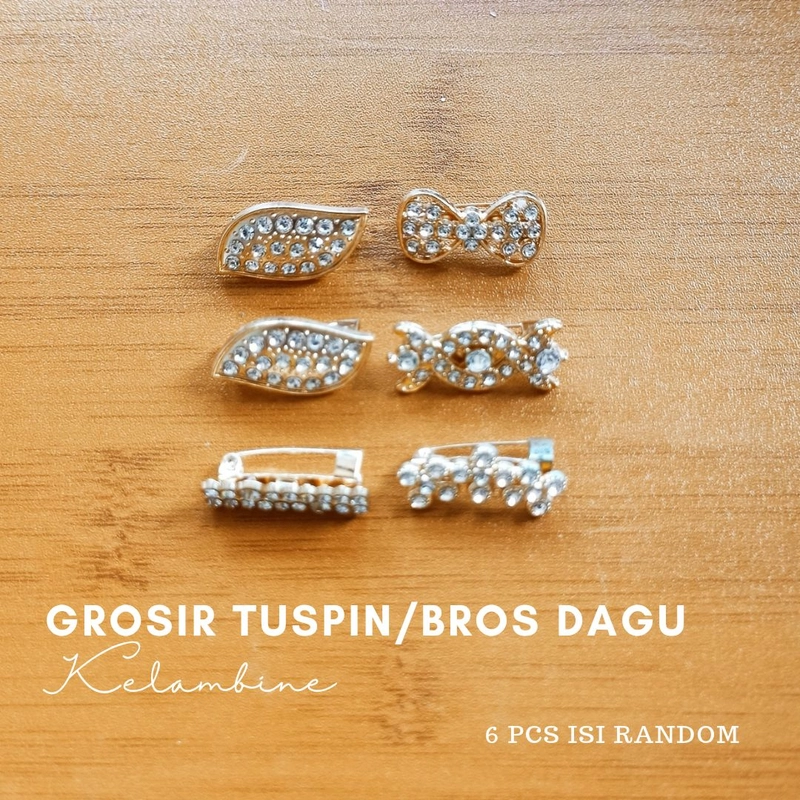 Product image Kelambine - Grosir Tuspin dan Bros Dagu by Kelambine Tuspin 6 pcs random