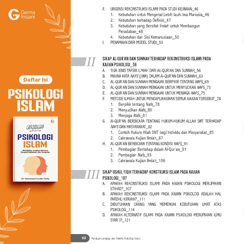 Product image Gema Insani - Psikologi Islam 15 x 23 cm HC