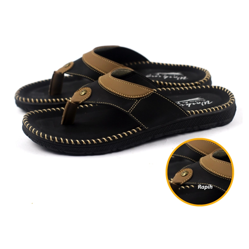 Product image Working Shoes - SENDAL PRIA WORKING SUDAH JAHIT M-10 39 Hitam