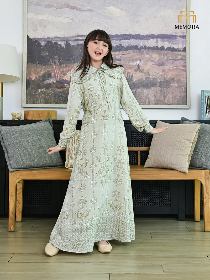 Product image MEMORA - SIKKA LAUREL GREEN 2 GAMIS ANAK