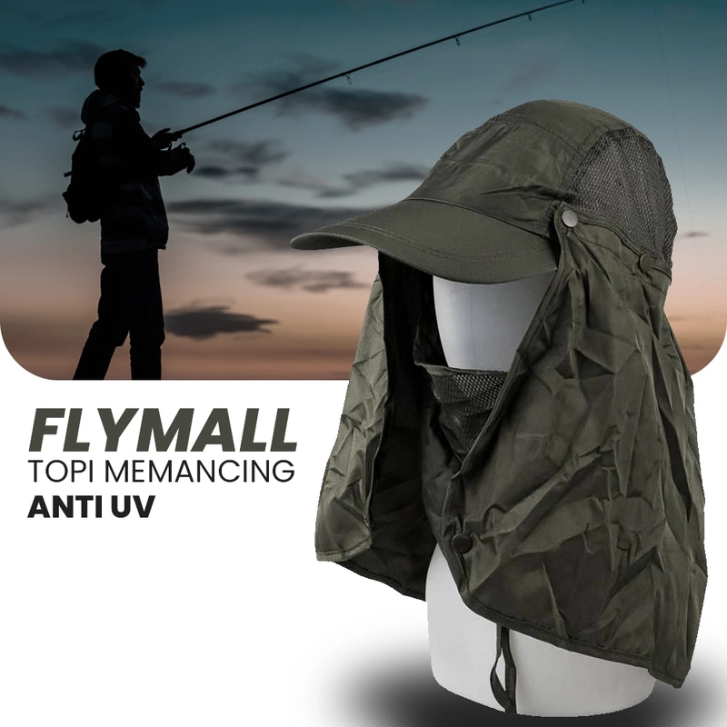Product image RAYATORY - Topi Memancing Anti Matahari UV Fishing Hat - MH011 All Size Army Green