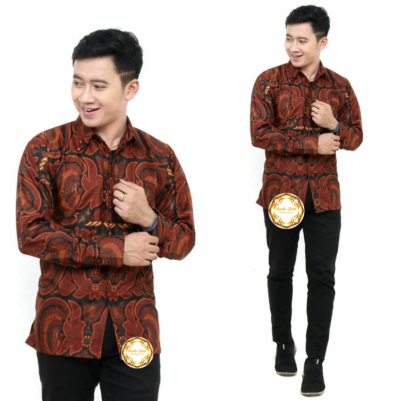 Product image Kemeja Batik Pria - Batik Printing - Unggul Jaya Tebal Halus dan Tidak Luntur - KU3 M KY1