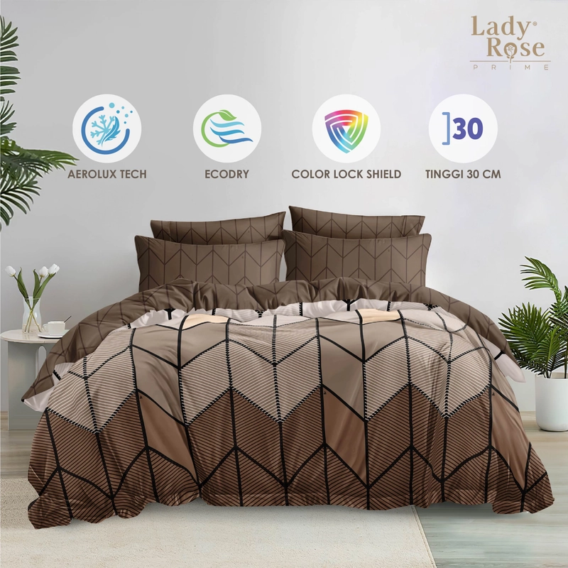Product image LADY ROSE OFFICIAL - Lady Rose Prime - Bed Cover Set Teja 180x200x30 King Fitted