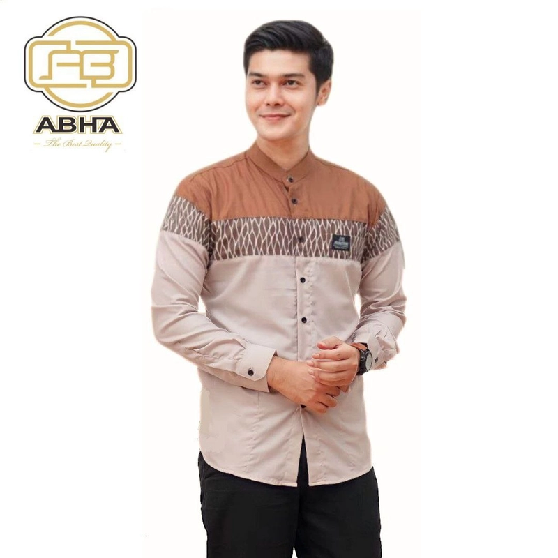 Product image Batik Alfin - Baju koko pria dewasa Lengan panjang motif sandiko bagus banget M Koko sandiko coksu