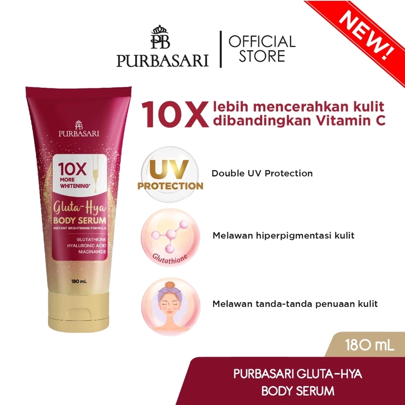 Product image Purbasari - [BUNDLE SUPER ISI 2] Body Serum Gluta Hya + Body Serum White Glow 180ml Bundle Mix