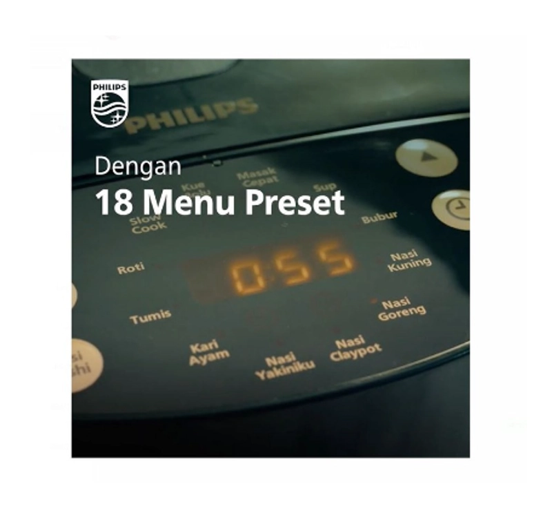Product image UTAMAMEGA - Rice Cooker Digital Philips HD4515 Modern 18 Menu type HD4515